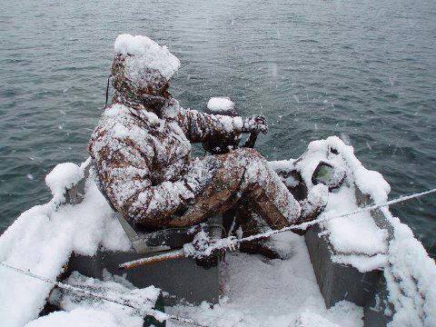 Frozen fisherman
