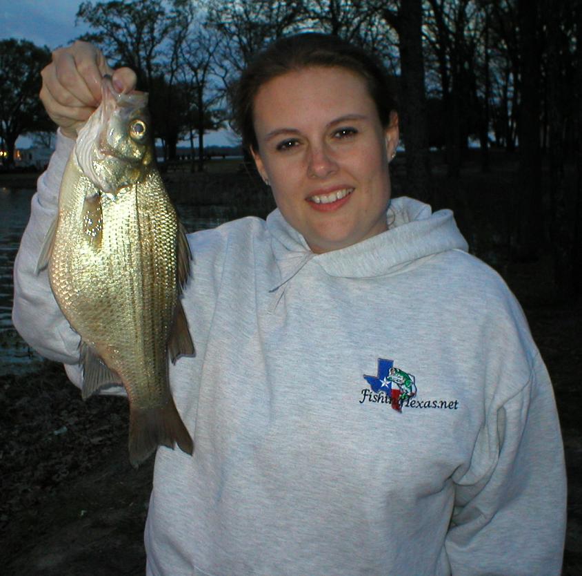 Audra and a big, fat sand bass