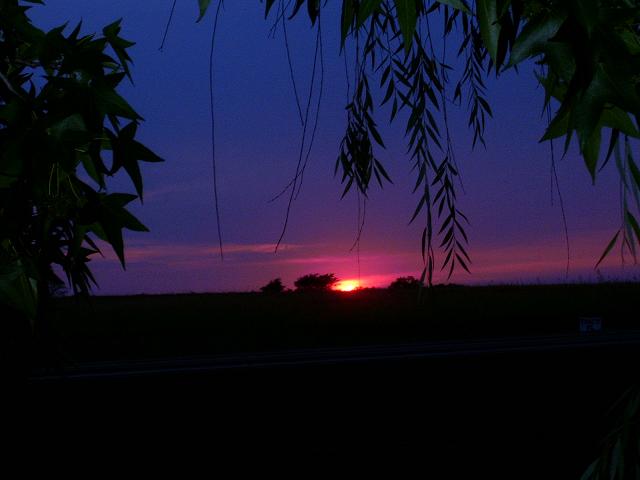 sunset, 