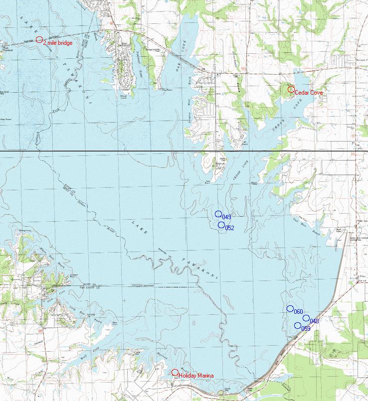 Lake Tawakoni Map